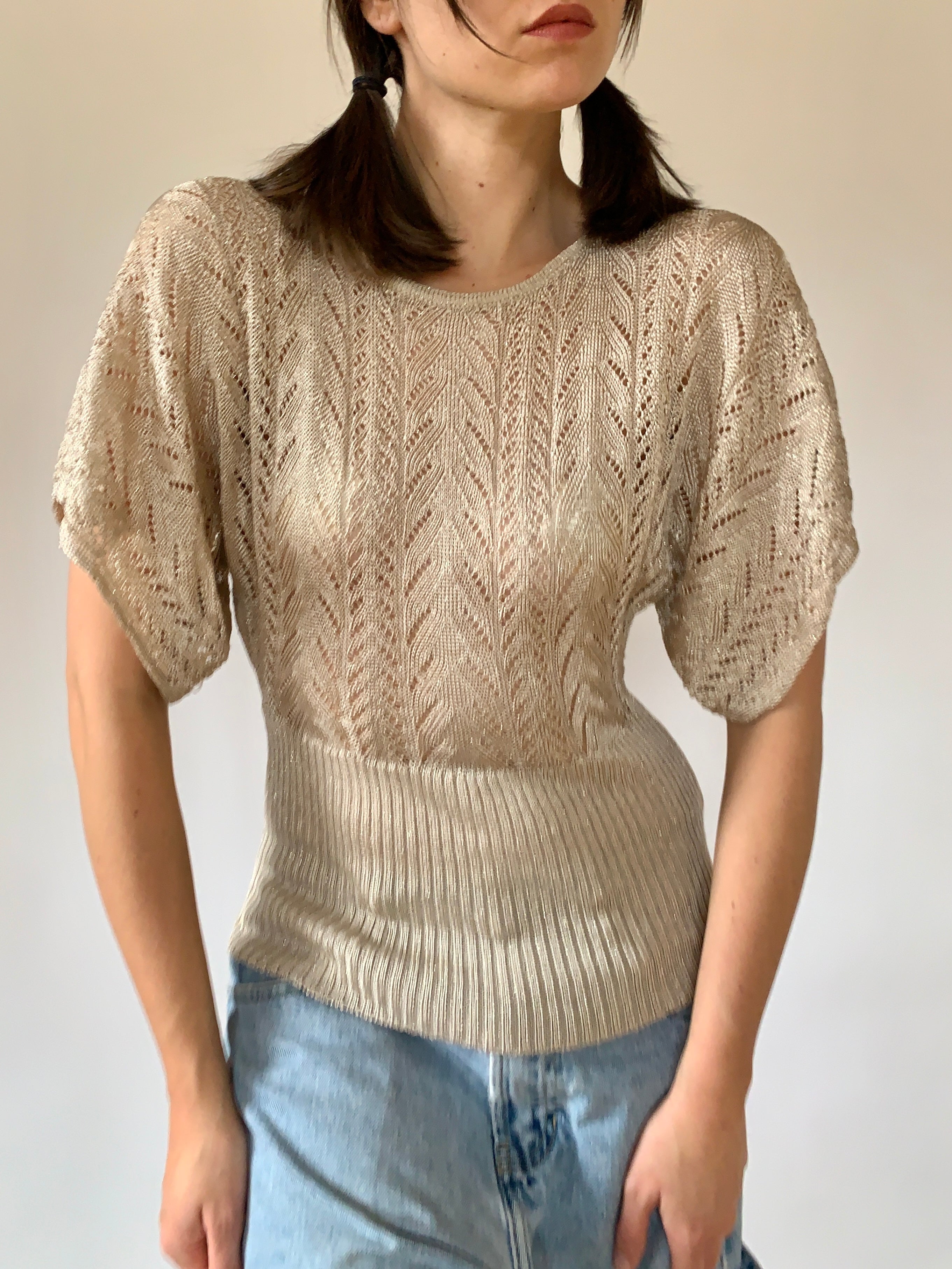 Y2K Knit Top (XS)