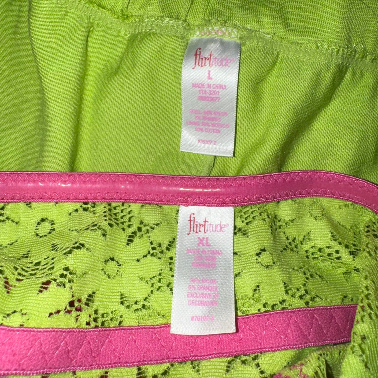 Neon Lace Tube Top & Shorts Set (M/L)