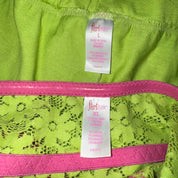Neon Lace Tube Top & Shorts Set (M/L)