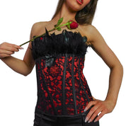 Fredericks of Hollywood Feather and Lace Corset (M)