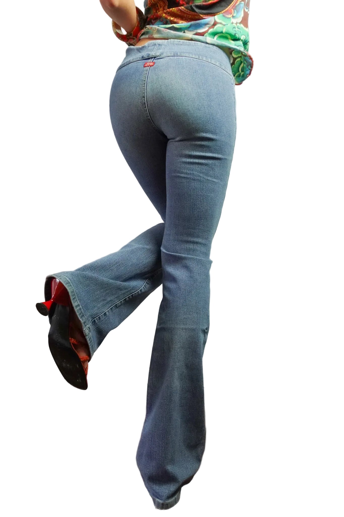 Miss Sixty Low-Rise Flare Jeans (XS)