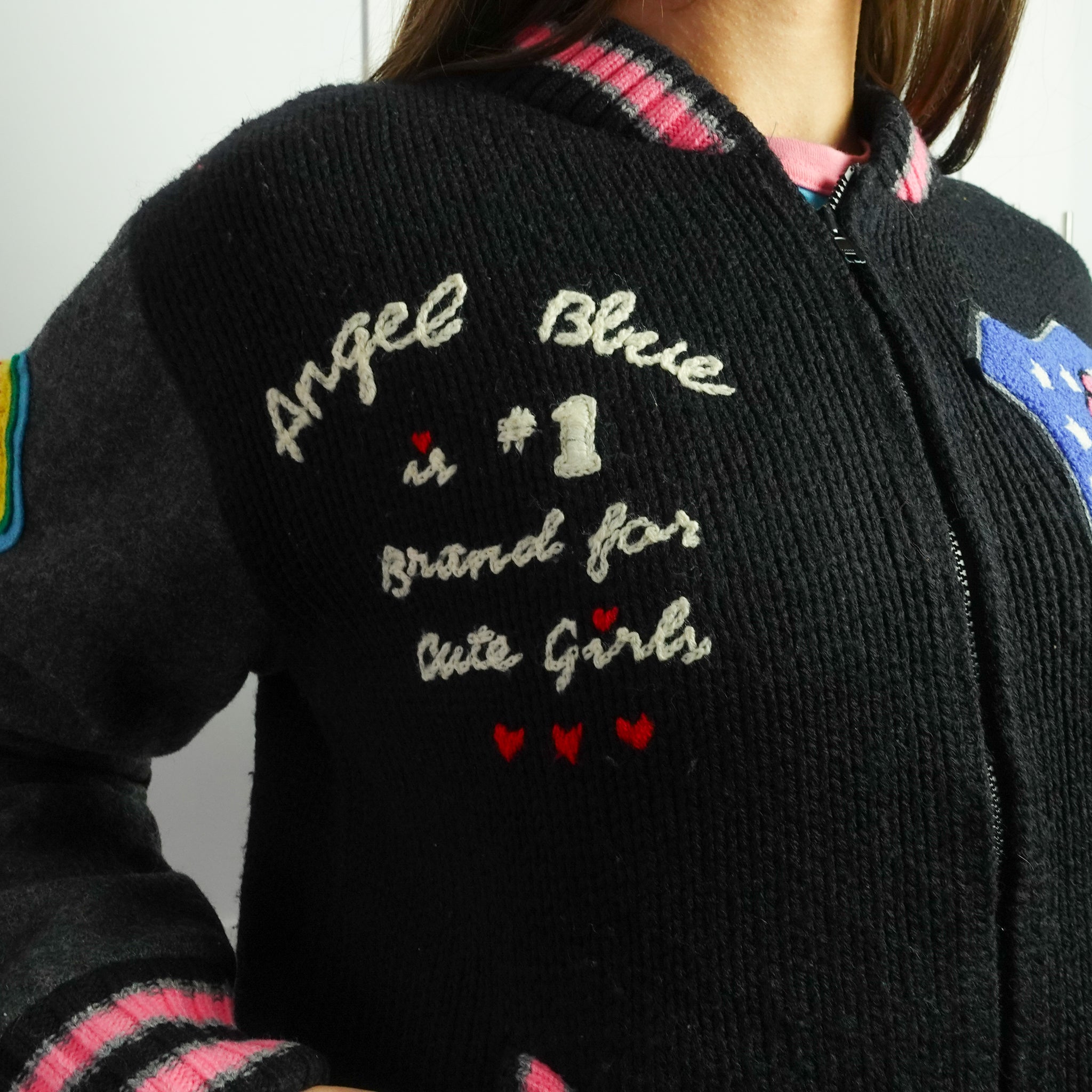 Angel Blue “Angels 24” Varsity Jacket (L)