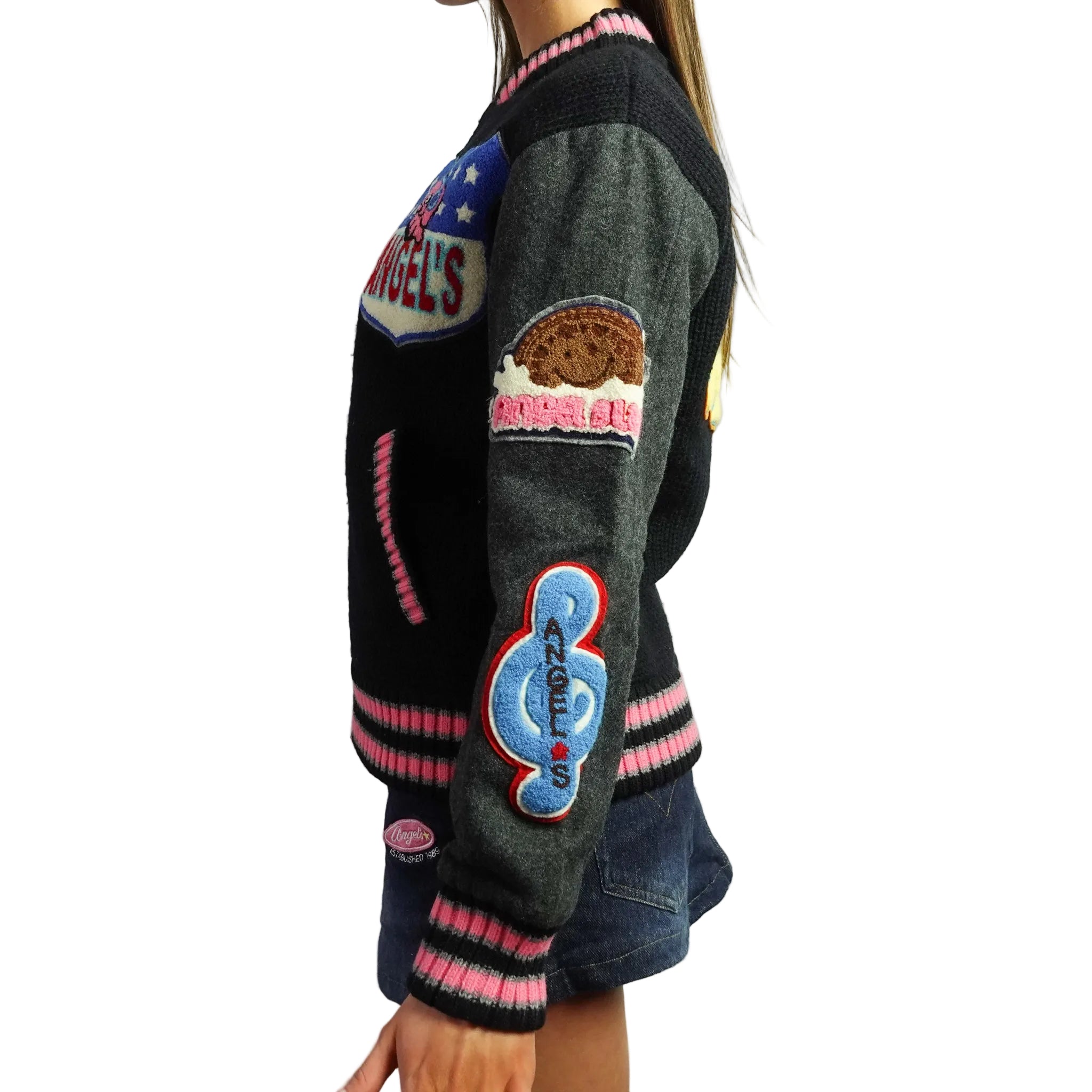 Angel Blue “Angels 24” Varsity Jacket (L)