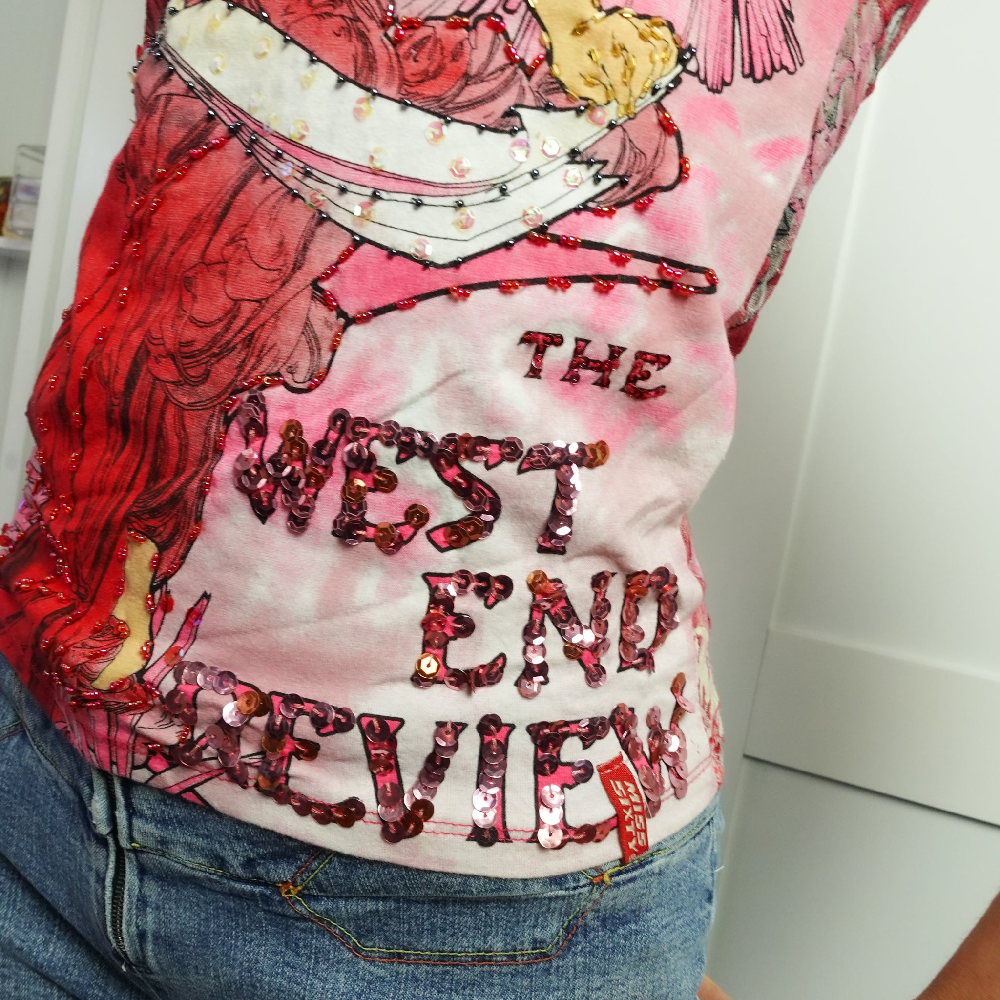 Miss Sixty Romantic Lace Back Tank (M)