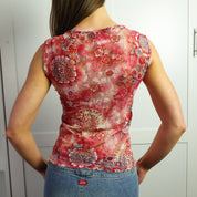 Miss Sixty Romantic Lace Back Tank (M)