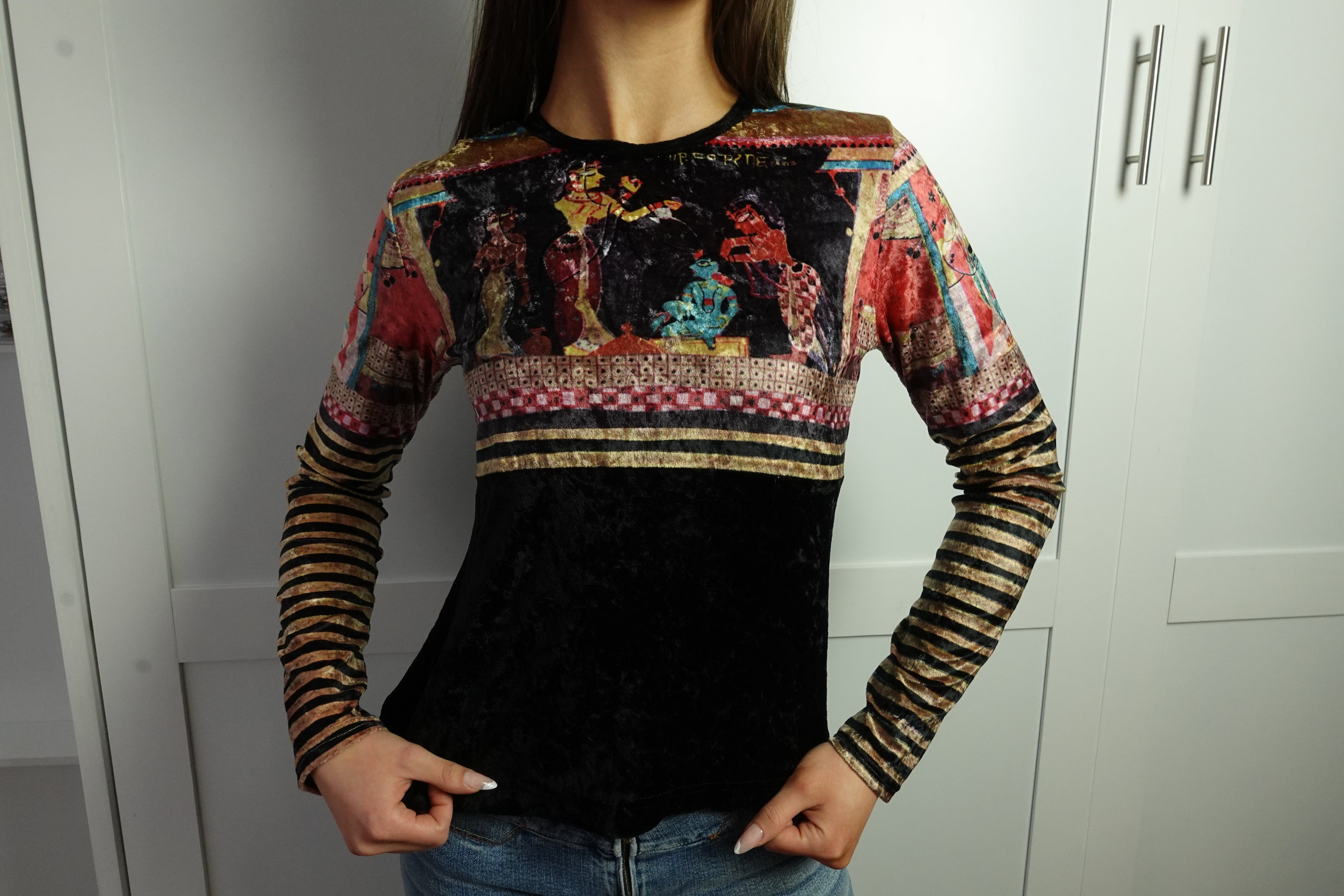 Cop Copine 90s Ramses Velvet Top (S/M)