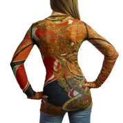 Jean Paul Gaultier Femme Paisley Mesh Top (S)