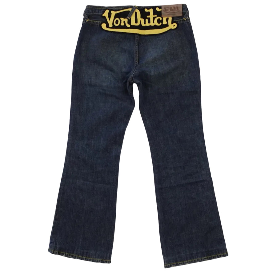 Von Dutch Low Rise Logo Flares (S)