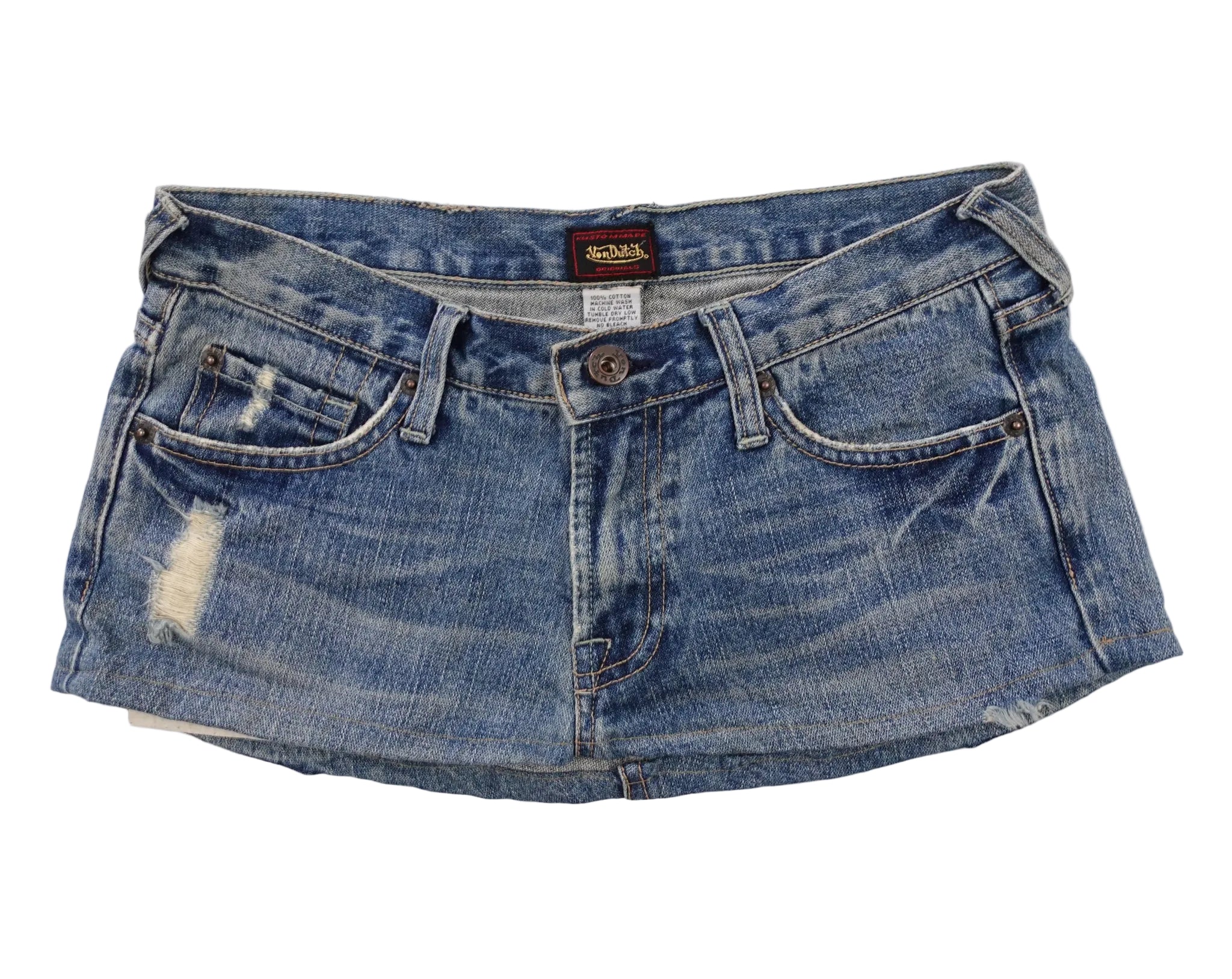Von Dutch Logo Micro Mini Skirt (XS)