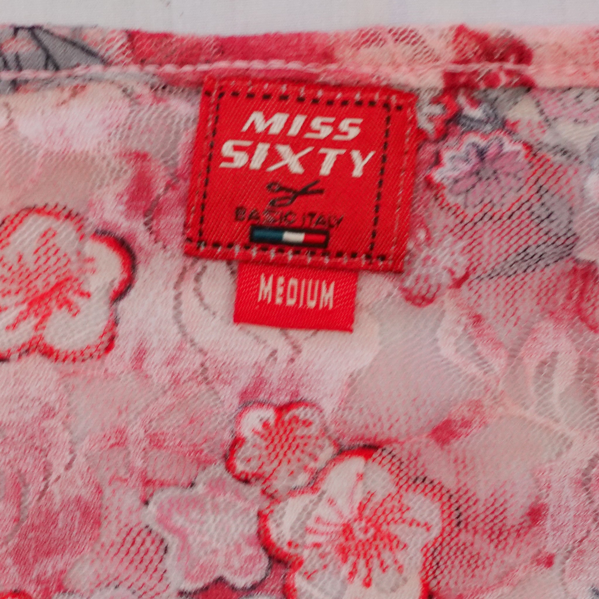 Miss Sixty Romantic Lace Back Tank (M)