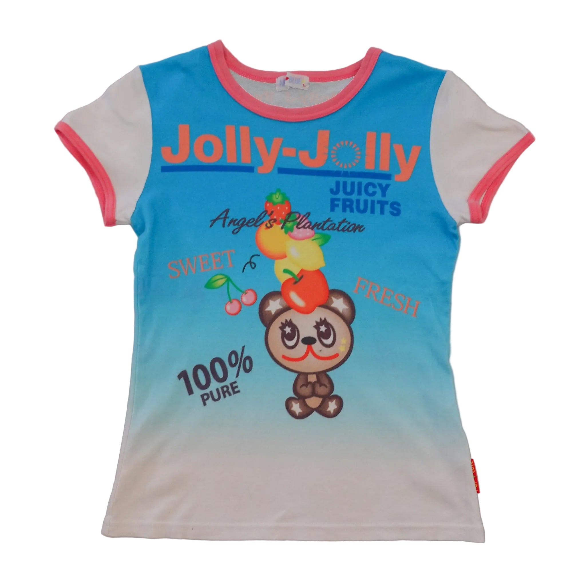 Angel Blue “Jolly-Jolly” Juicy Fruits Baby Tee (S) – Holy Thrift