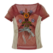 Italian Mixed Media Top (S/M)