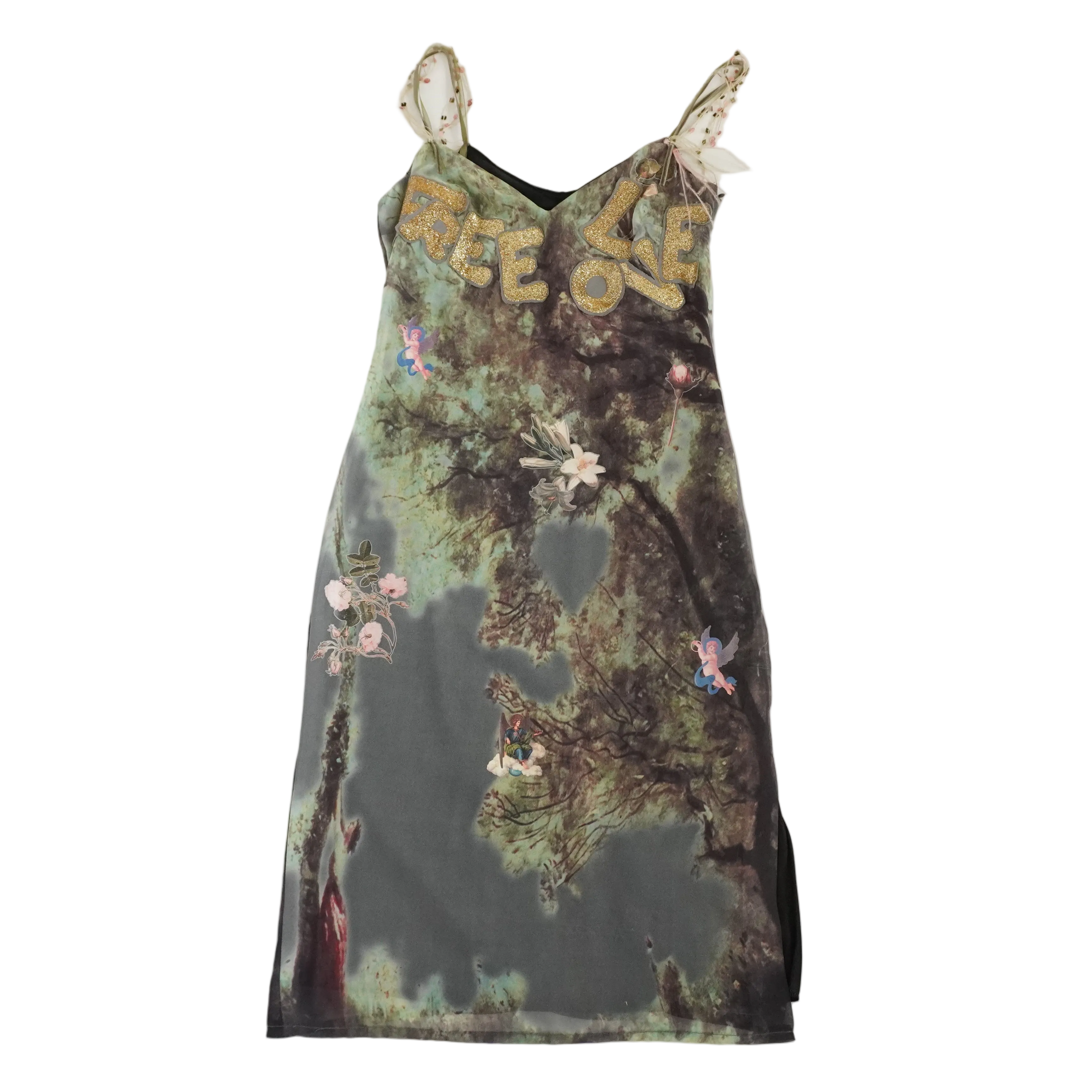 Italian Graphic Midi Dress (S)
