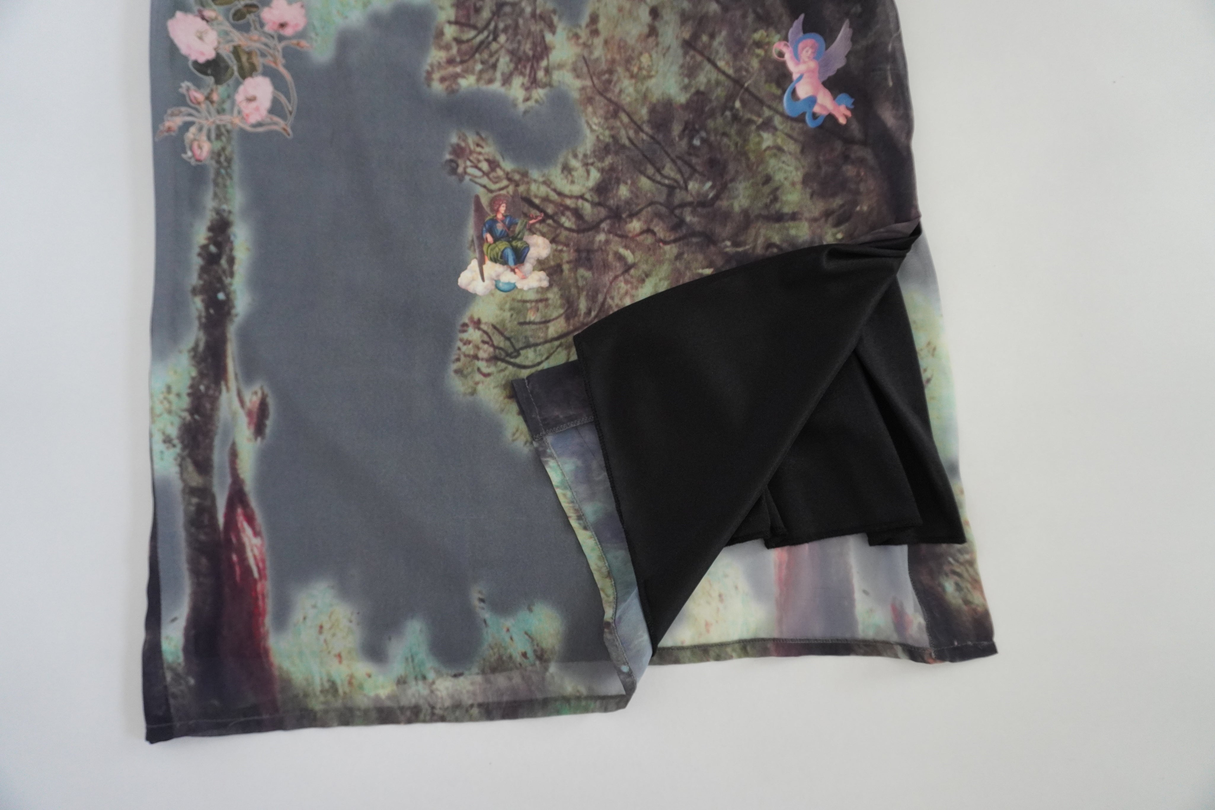 Italian Graphic Midi Dress (S)
