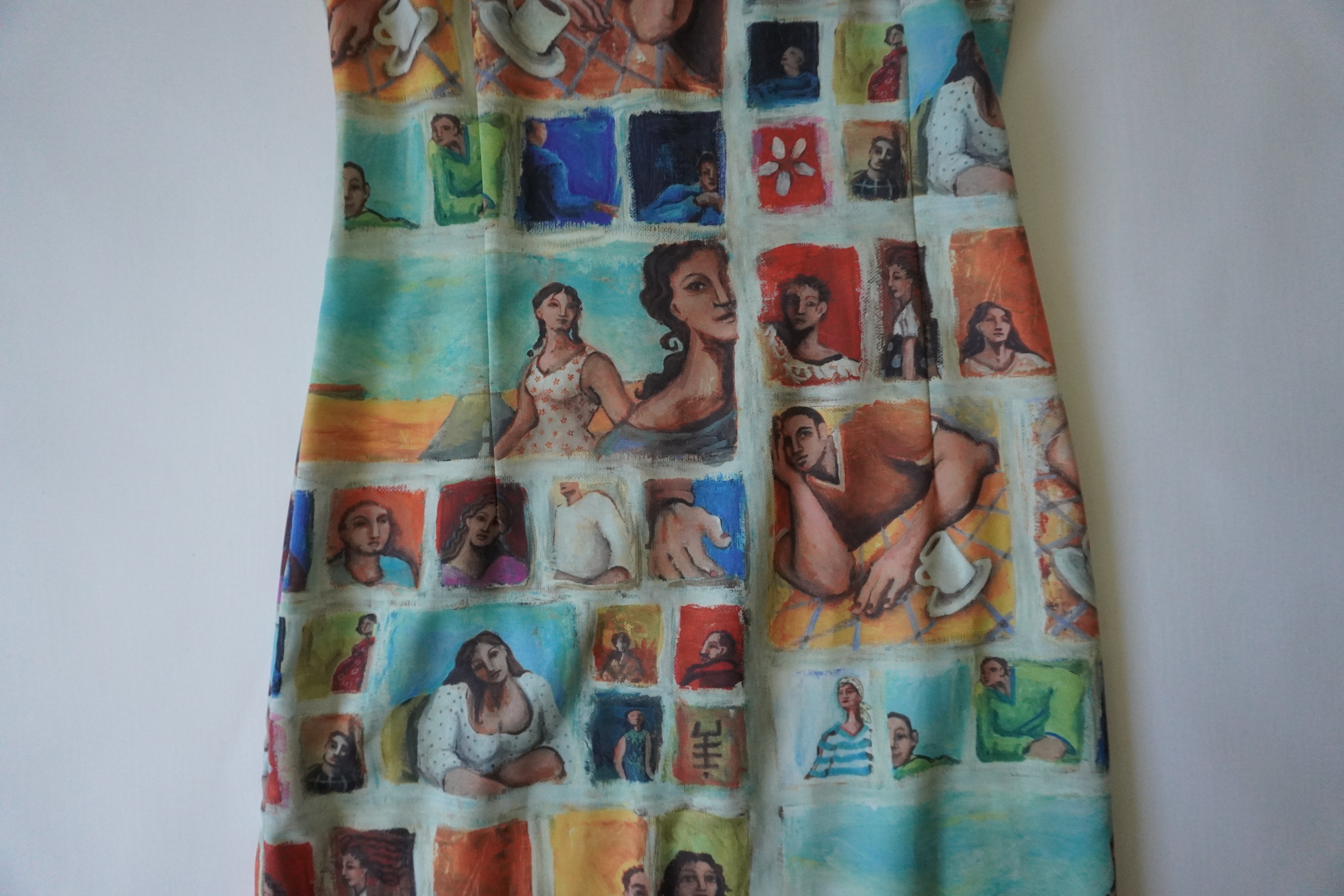 French Graphic Midi Dress (S)