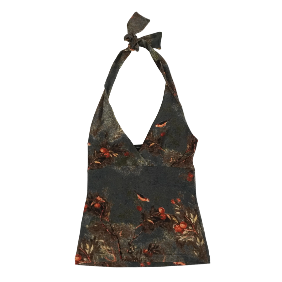 Spanish Mesh Halter Top (XS/S)