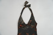 Spanish Mesh Halter Top (XS/S)
