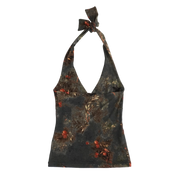 Spanish Mesh Halter Top (XS/S)