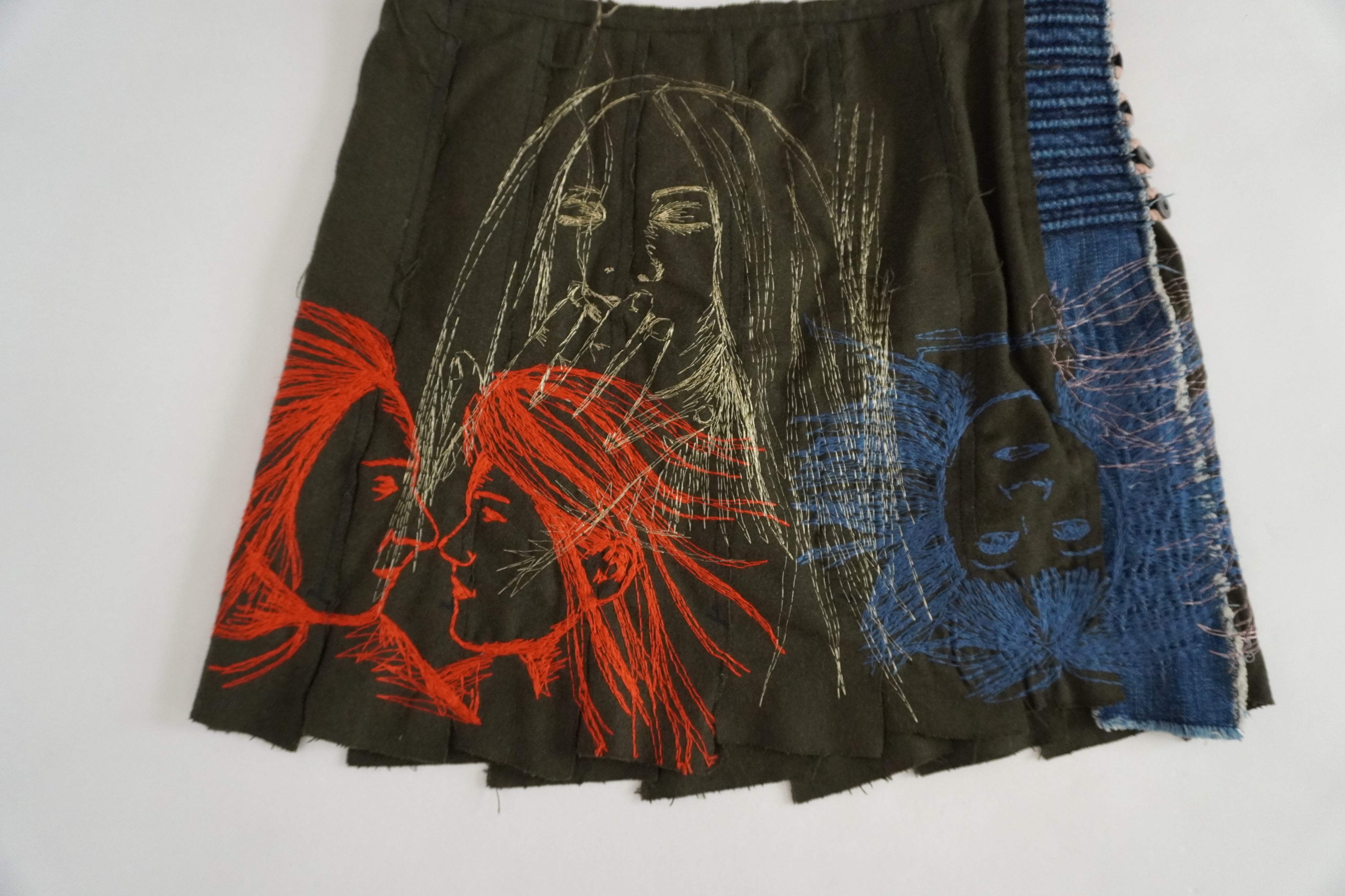 Italian Wool Mini Skirt (S)