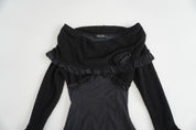 Zone Bleue Off Shoulder Top (XXS/XS)