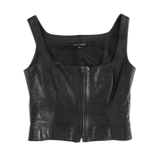 French Lamb Leather Top (S)