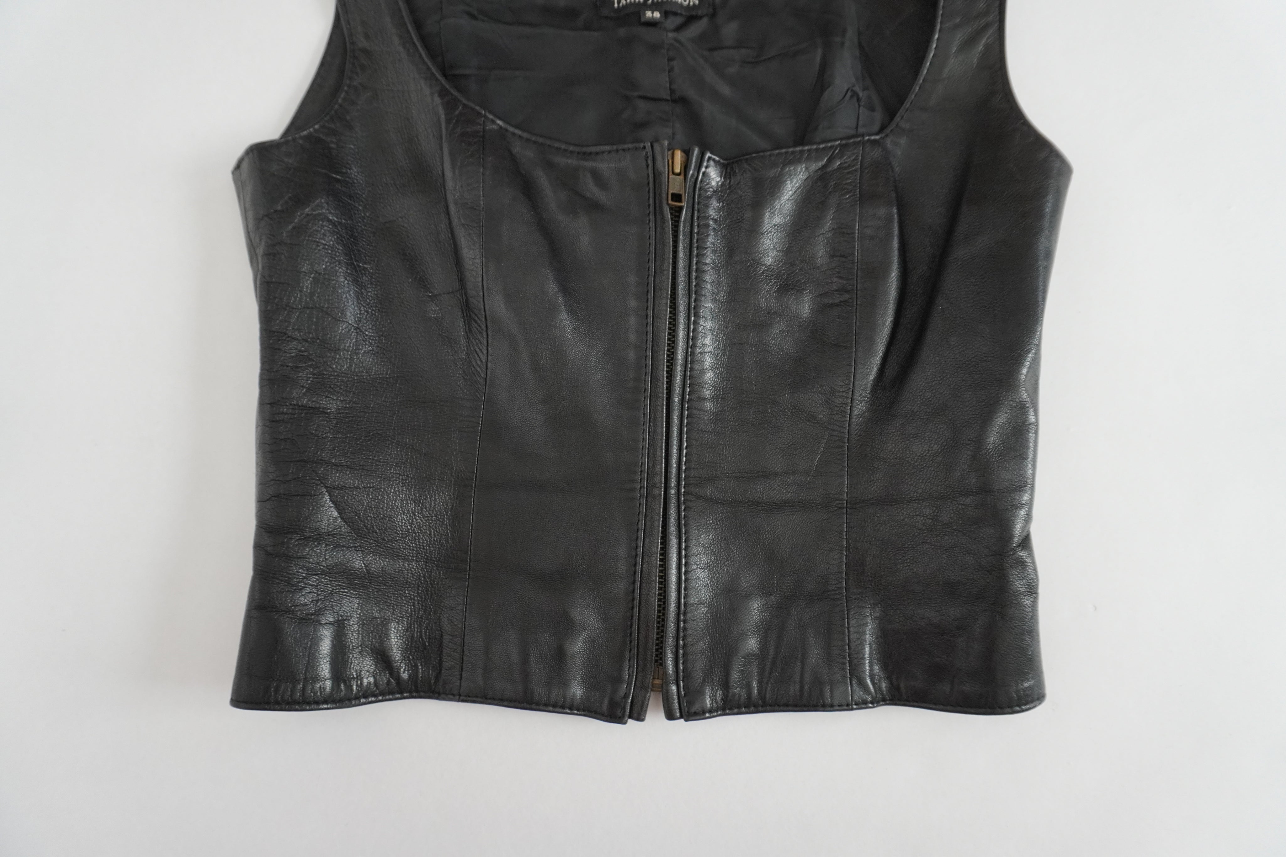 French Lamb Leather Top (S)