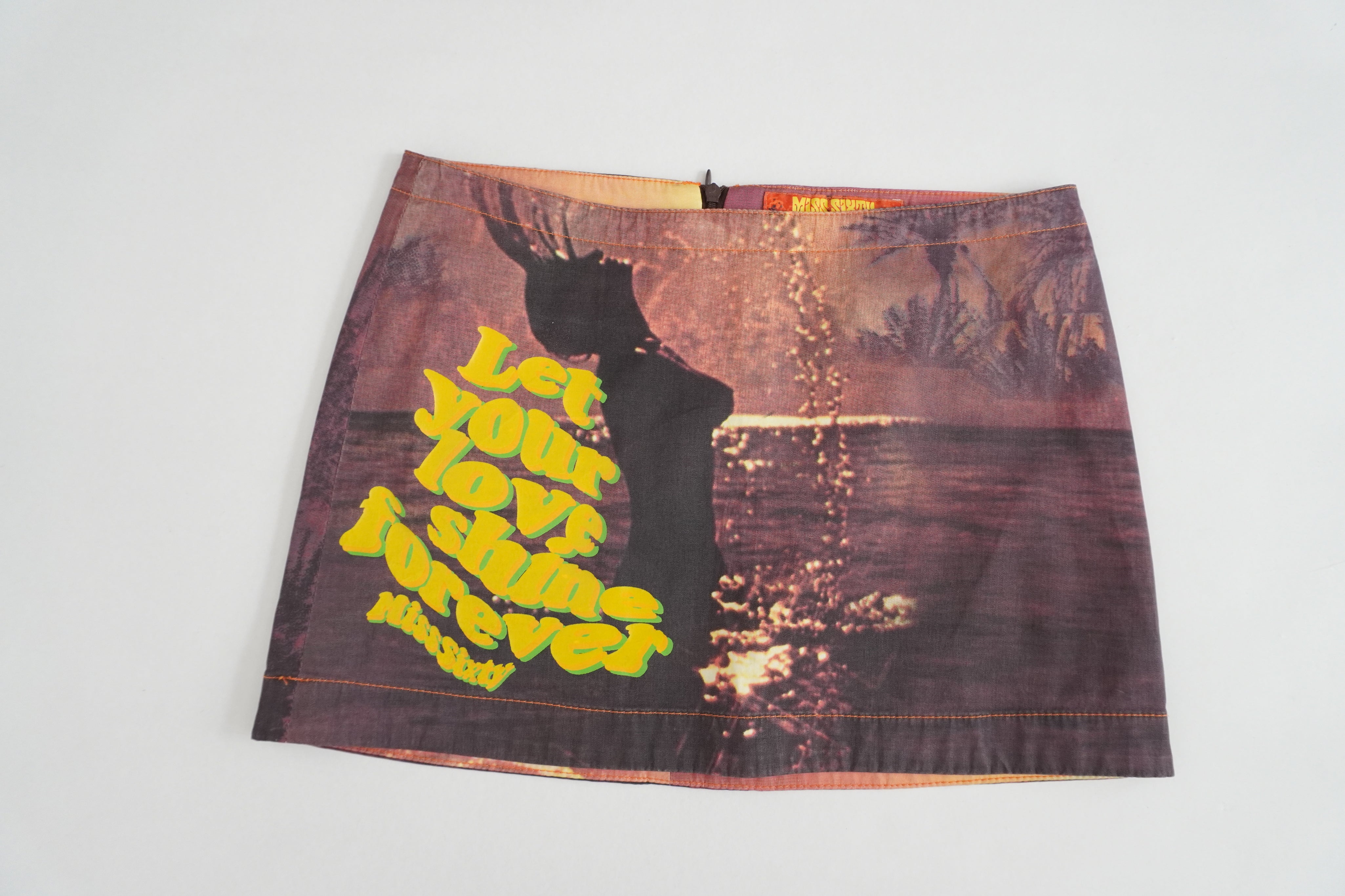 Miss Sixty Graphic Mini Skirt (XS)