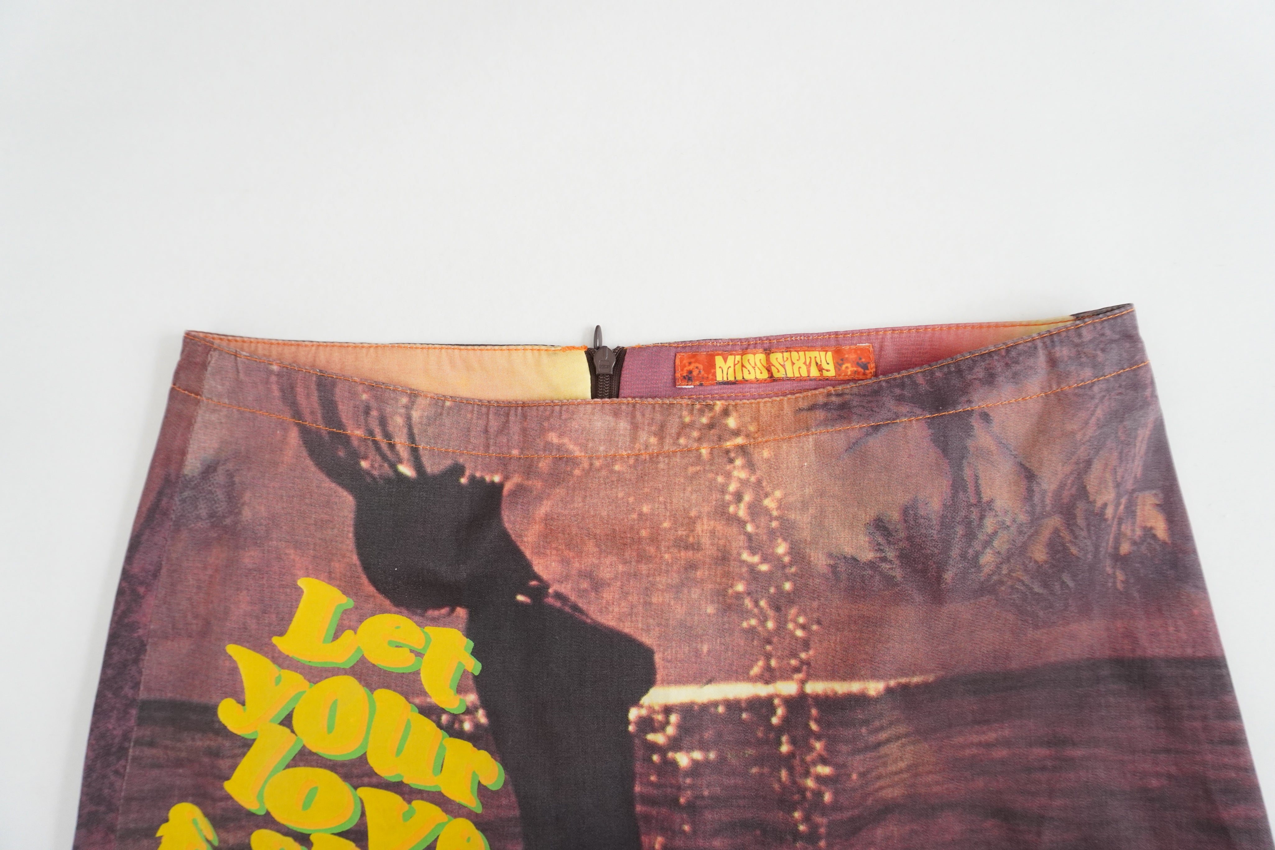 Miss Sixty Graphic Mini Skirt (XS)