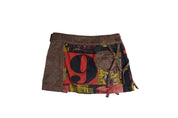 Custo Barcelona circus graphic low rise utility mini skirt