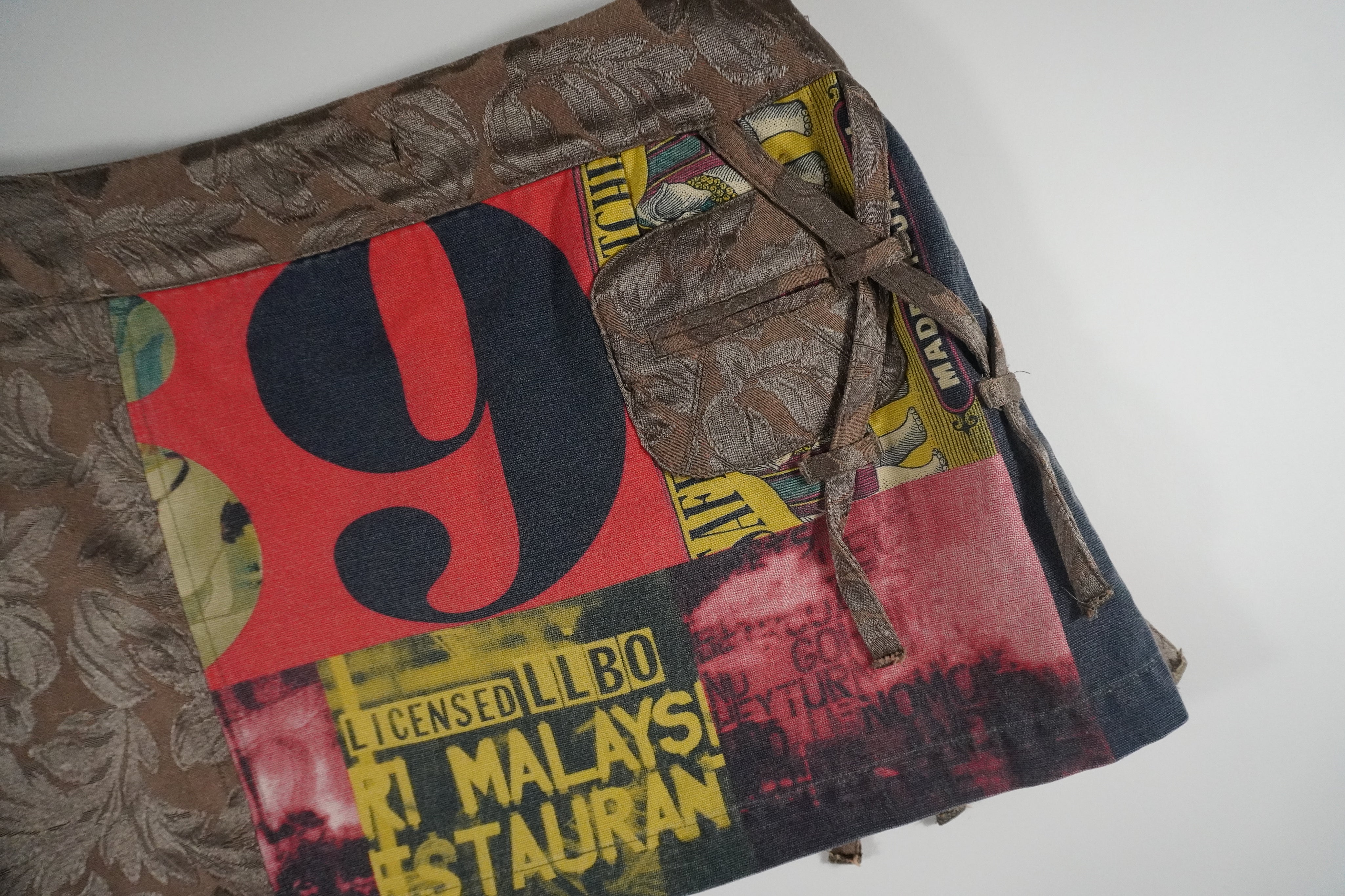 Custo Barcelona circus graphic low rise utility mini skirt