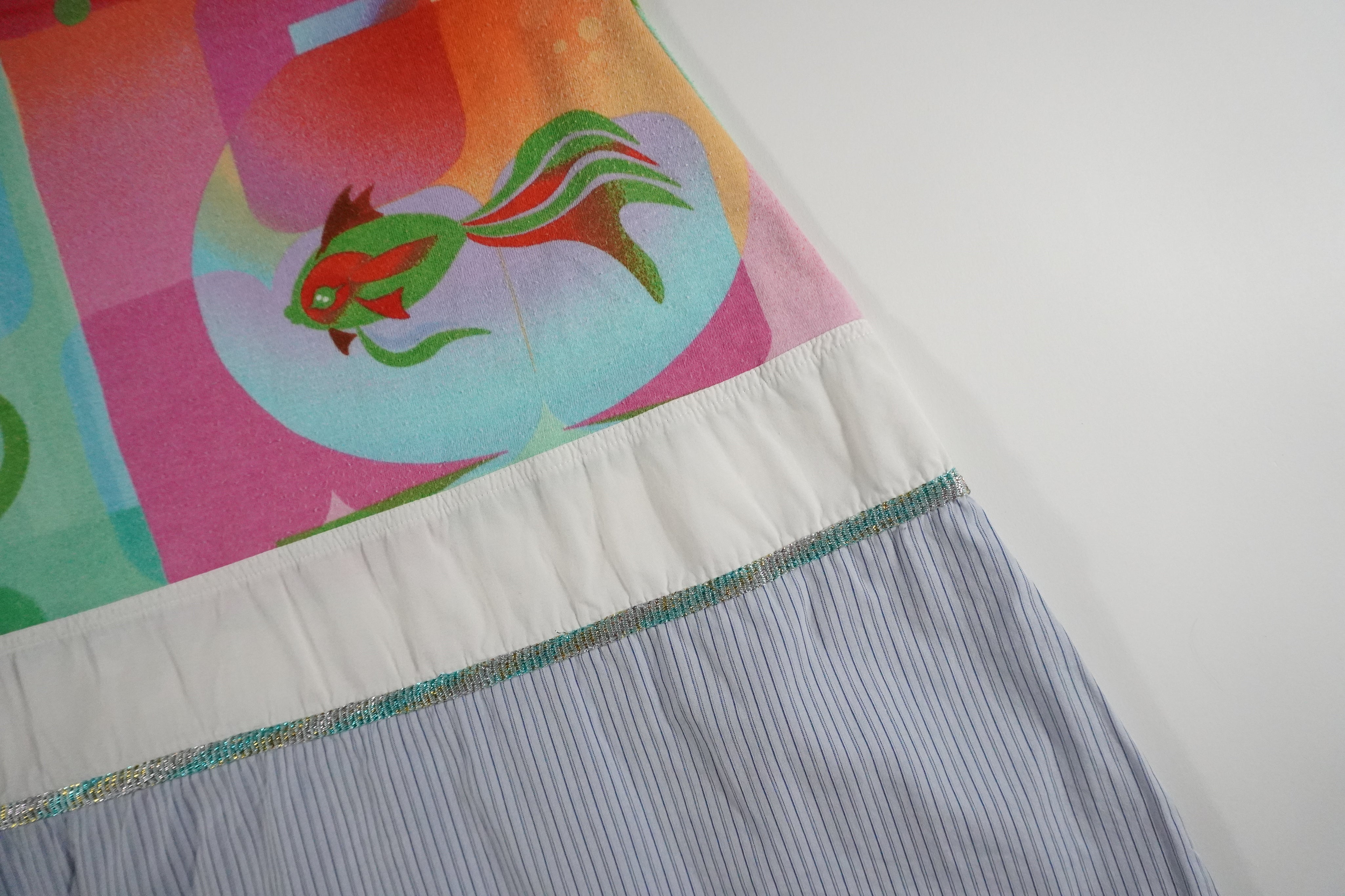 Custo Barcelona fish drop waist mini dress (S)