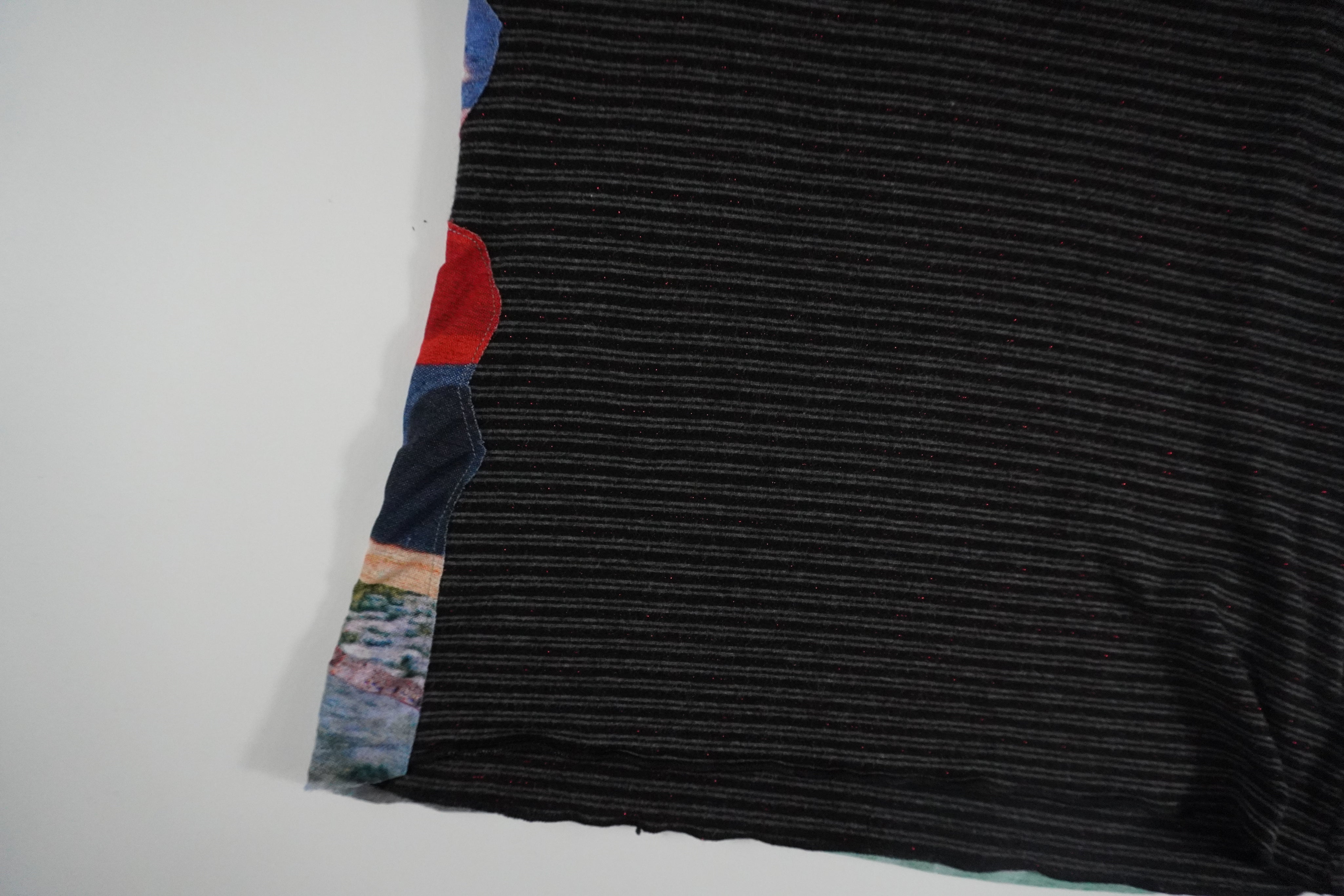 Custo Barcelona muscle shirt with patchwork detail (S)