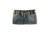 Insane rare Miss Sixty micro mini low waisted denim skirt