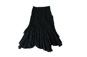 French Asymmetric Maxi Skirt (L)