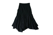 French Asymmetric Maxi Skirt (L)