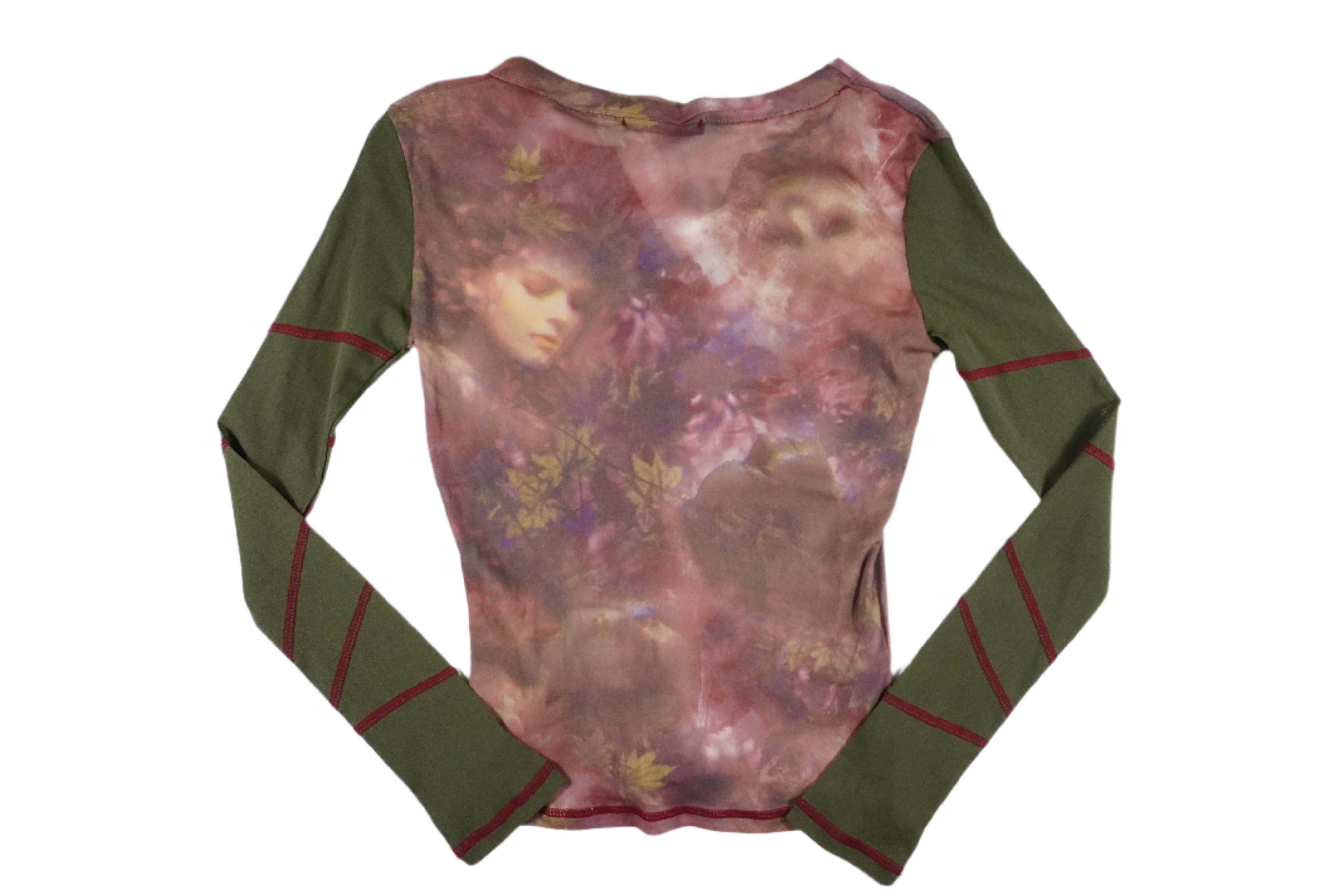 French Graphic Mesh Top (S)