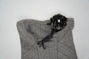 Blanco Plaid Top (S)