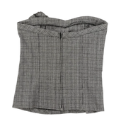 Blanco Plaid Top (S)