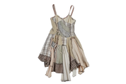 Boho Asymmetric Midi Dress (L)