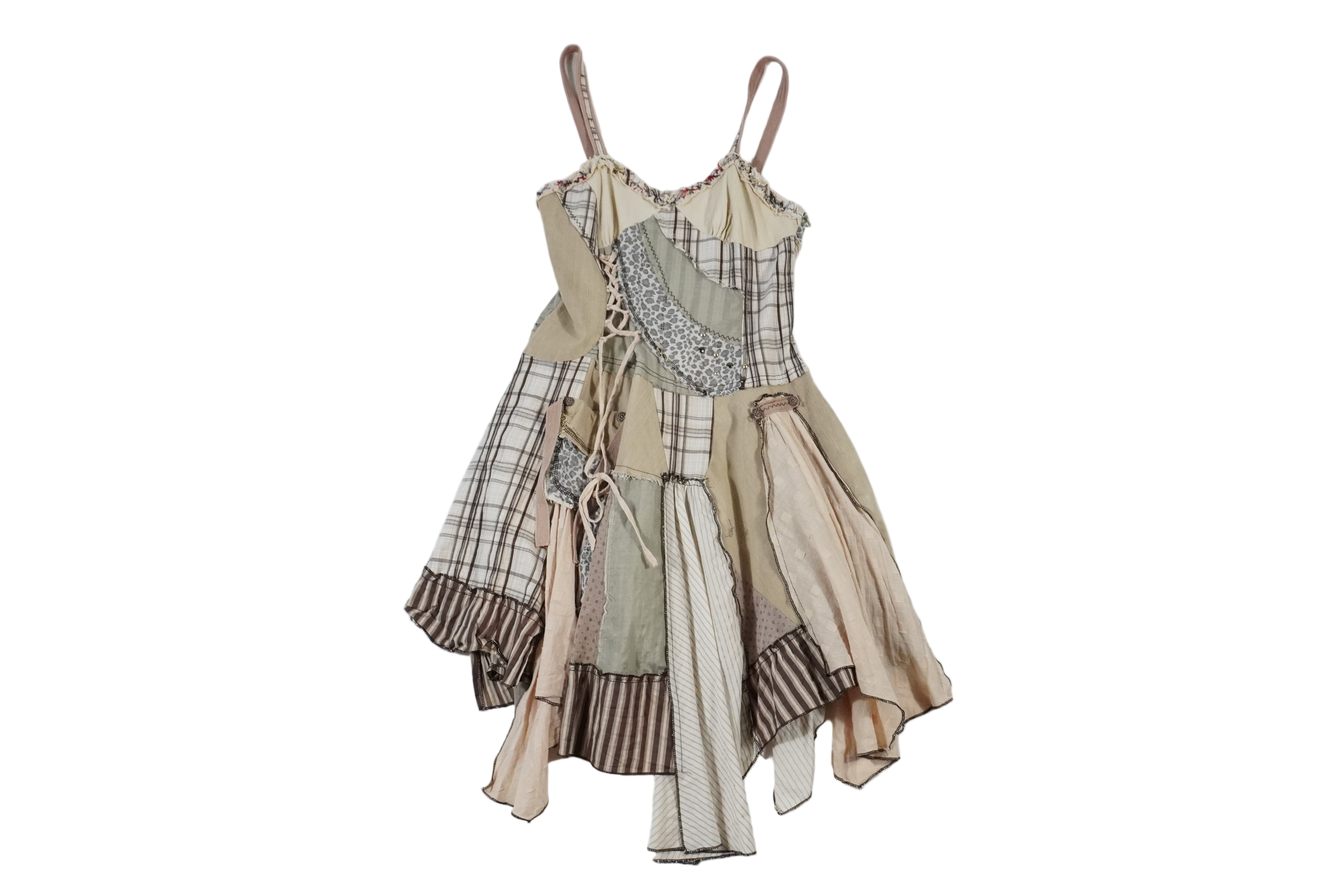 Boho Asymmetric Midi Dress (L)