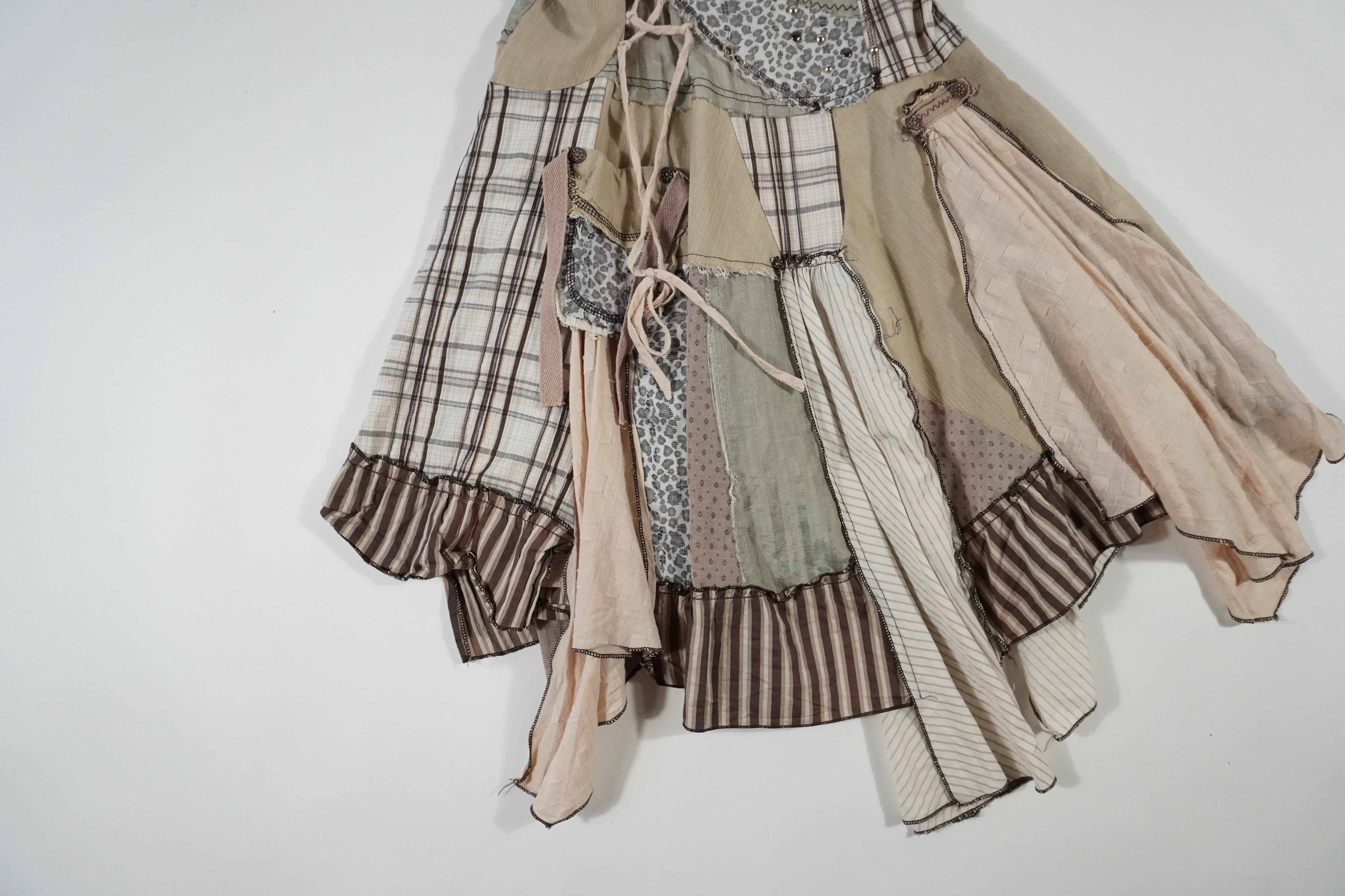 Boho Asymmetric Midi Dress (L)
