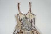 Boho Asymmetric Midi Dress (L)