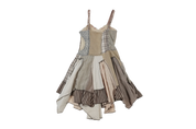 Boho Asymmetric Midi Dress (L)