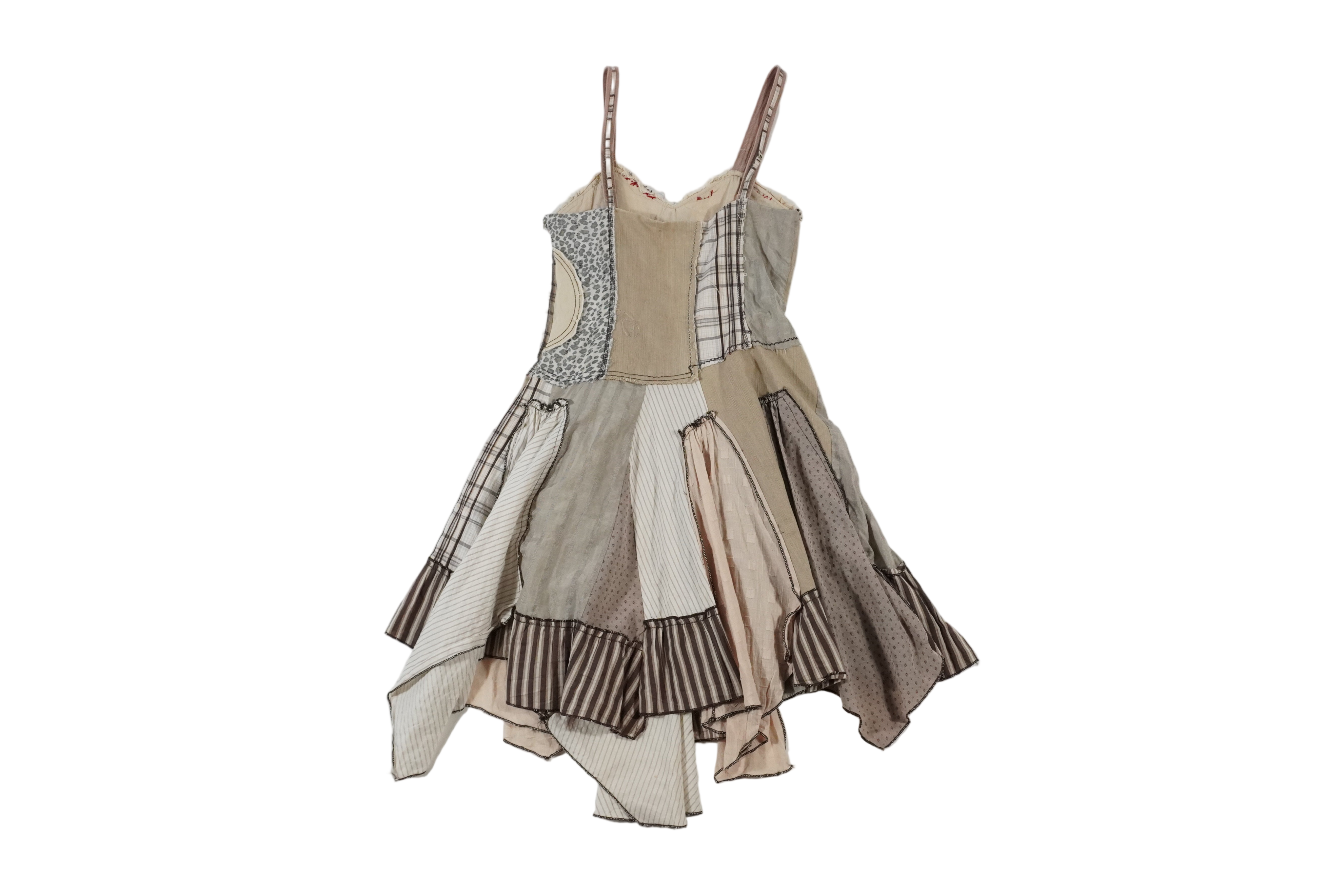Boho Asymmetric Midi Dress (L)