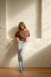 The Slouchy Tee in Chocolate (XS-XL)