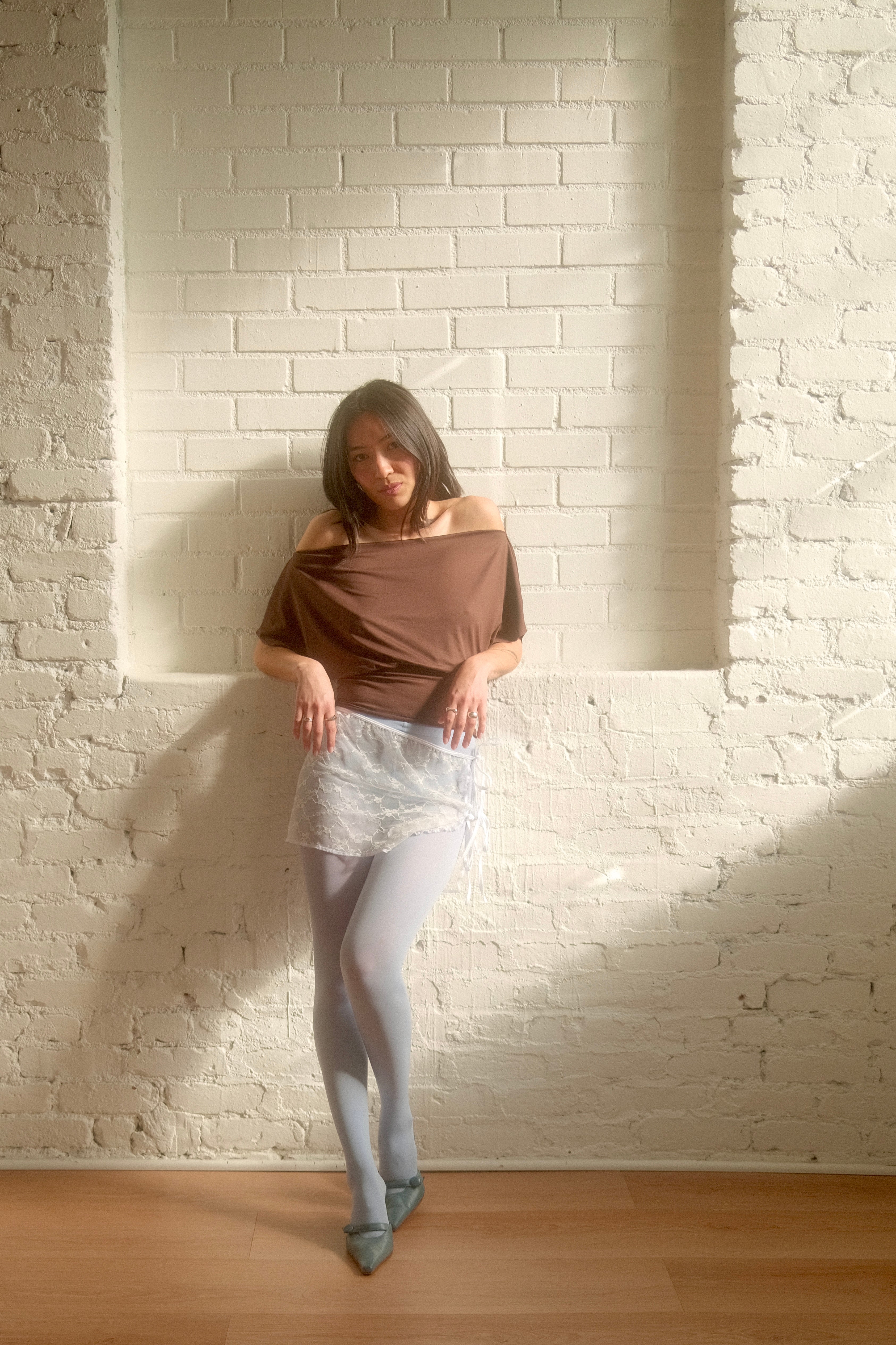 The Slouchy Tee in Chocolate (XS-XL)