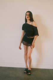 The Slouchy Tee in Black (XS-XL)