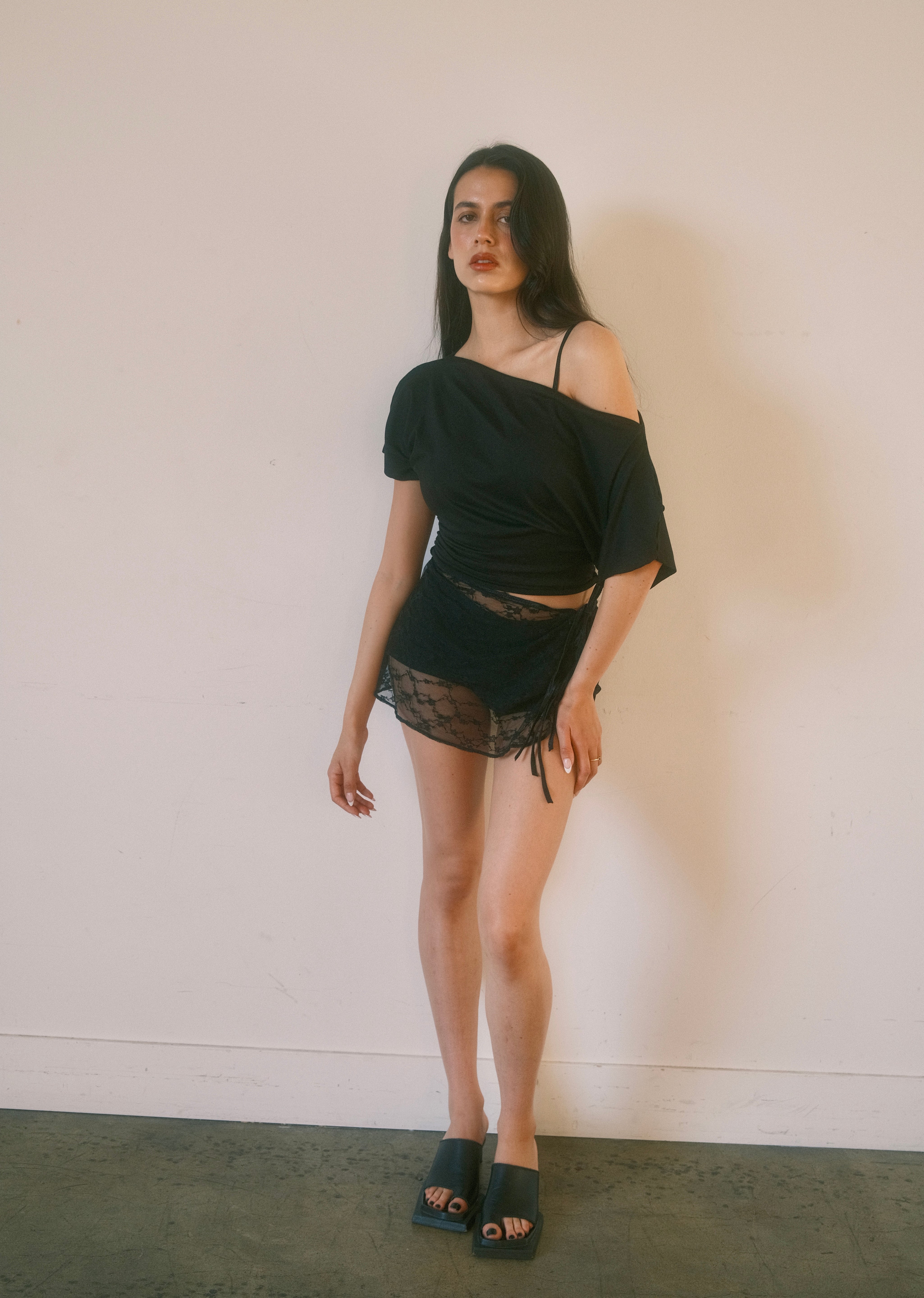 The Slouchy Tee in Black (XS-XL)