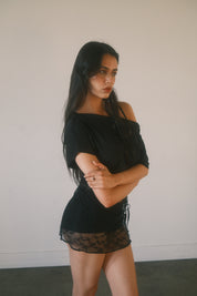 The Slouchy Tee in Black (XS-XL)