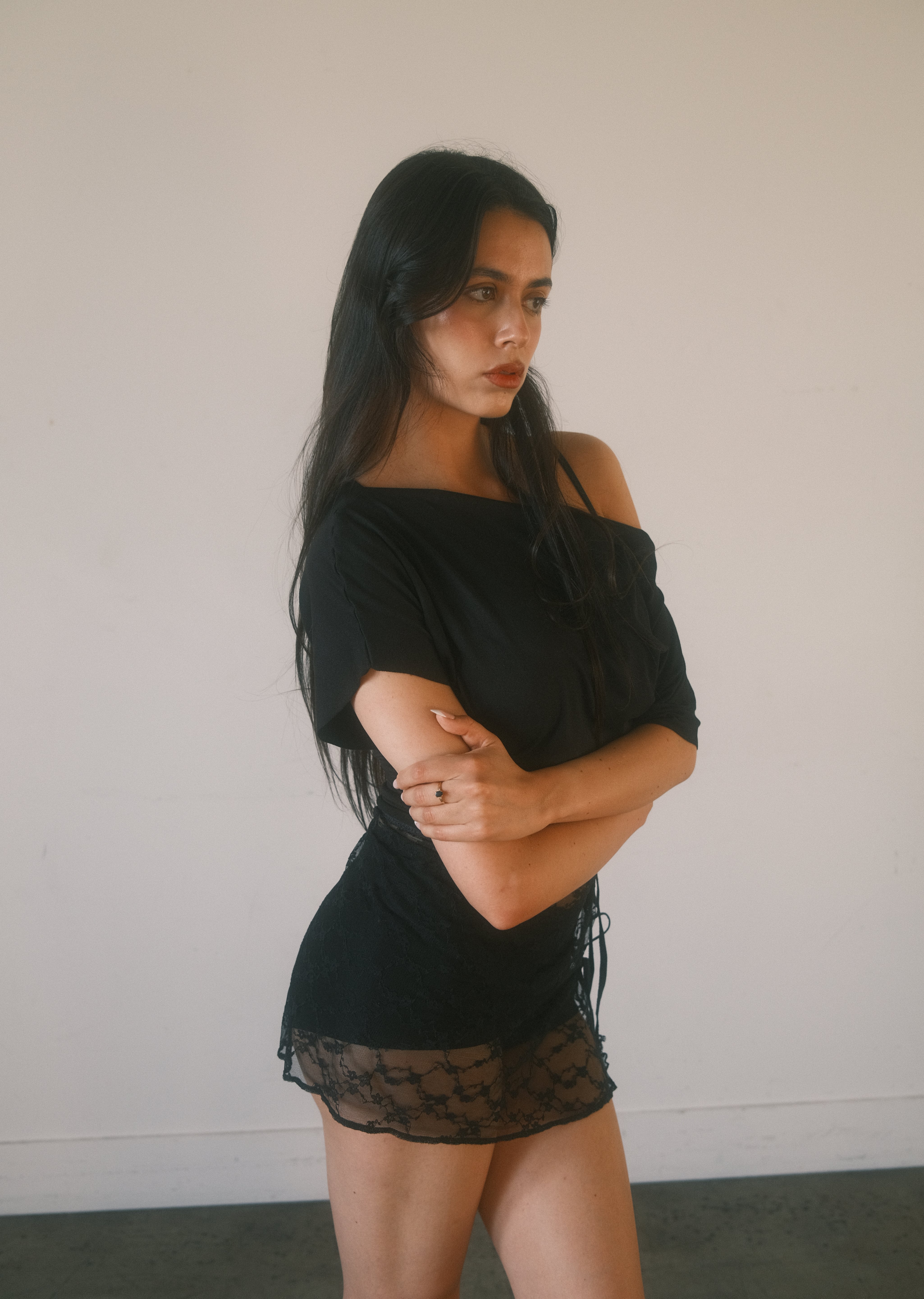 The Slouchy Tee in Black (XS-XL)